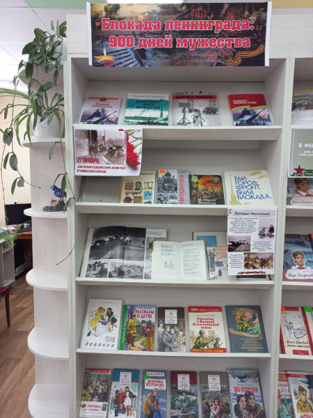Книжно-иллюстративная выставка «Блокада Ленинграда: 900 дней мужества» в Красноармейской детской библиотеке