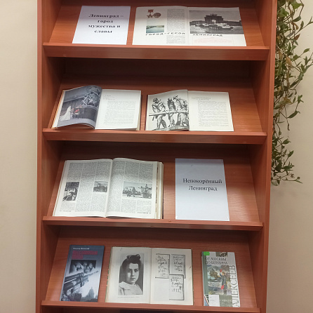 Час памяти «Героический Ленинград - героические люди» в Алманчинской сельской библиотеке.