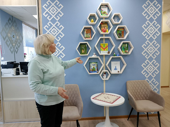 В Визит-центре К.Н.И.Г.А.  «Собеседницы» Исаковской сельской библиотеки.