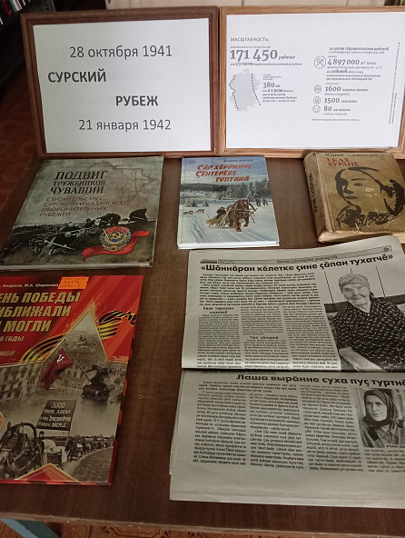 Тематическая книжная выставка «Сурский рубеж»